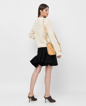 Bottega Veneta Black skirt with frills 666516V12V0