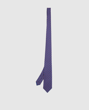 Stefano Ricci Children's blue patterned silk tie YCHNG300