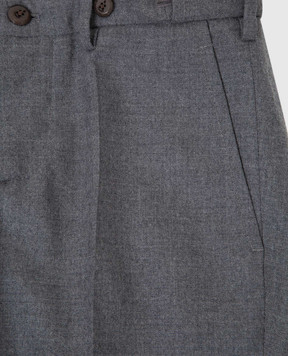 Stefano Ricci Children's gray wool trousers Y3T0900000W610