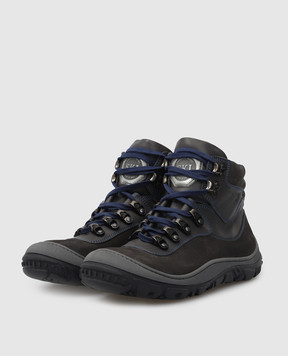 Stefano Ricci Children's suede boots YRU6S4G801NAVH
