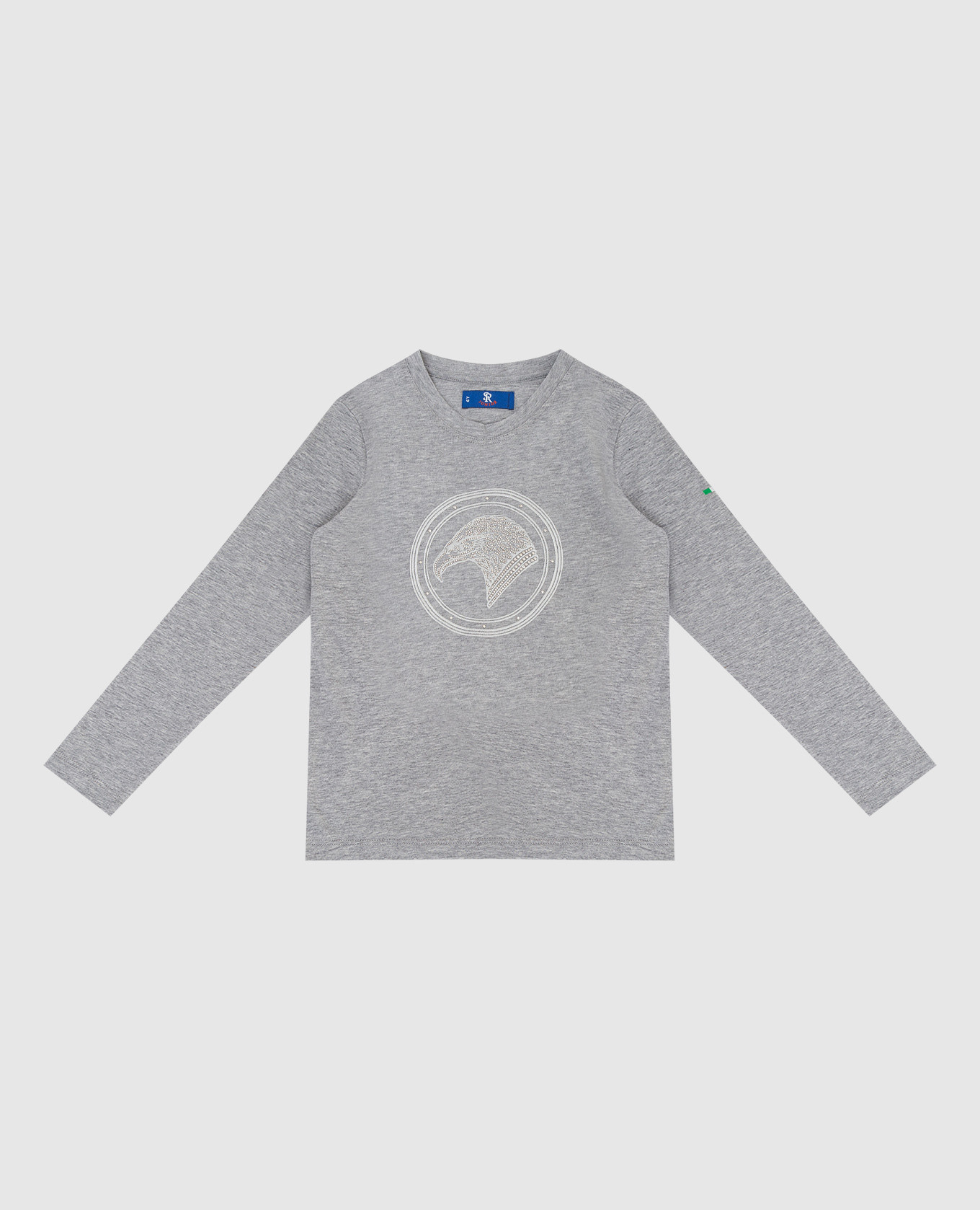 Children's longsleeve with an emblem in crystals stefano ricci