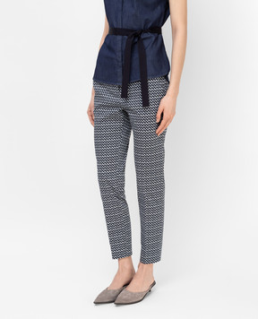Peserico Trousers with geometric pattern P0470700906