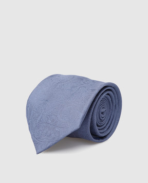 Stefano Ricci Children's silk light blue jacquard tie YCCX94102