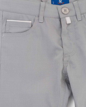 Stefano Ricci Children's light gray trousers YUT8200050BAR019