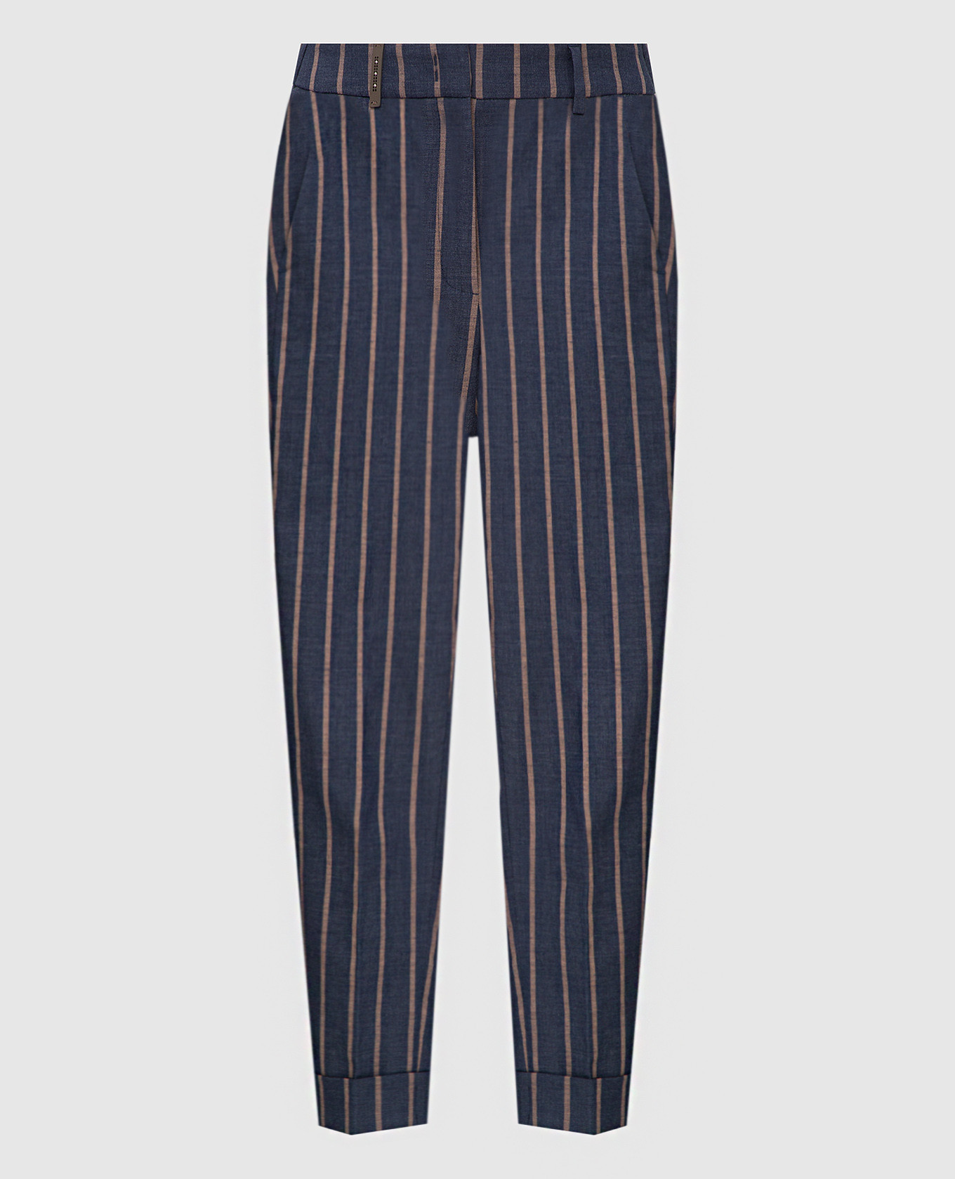 

Navy blue striped trousers Peserico