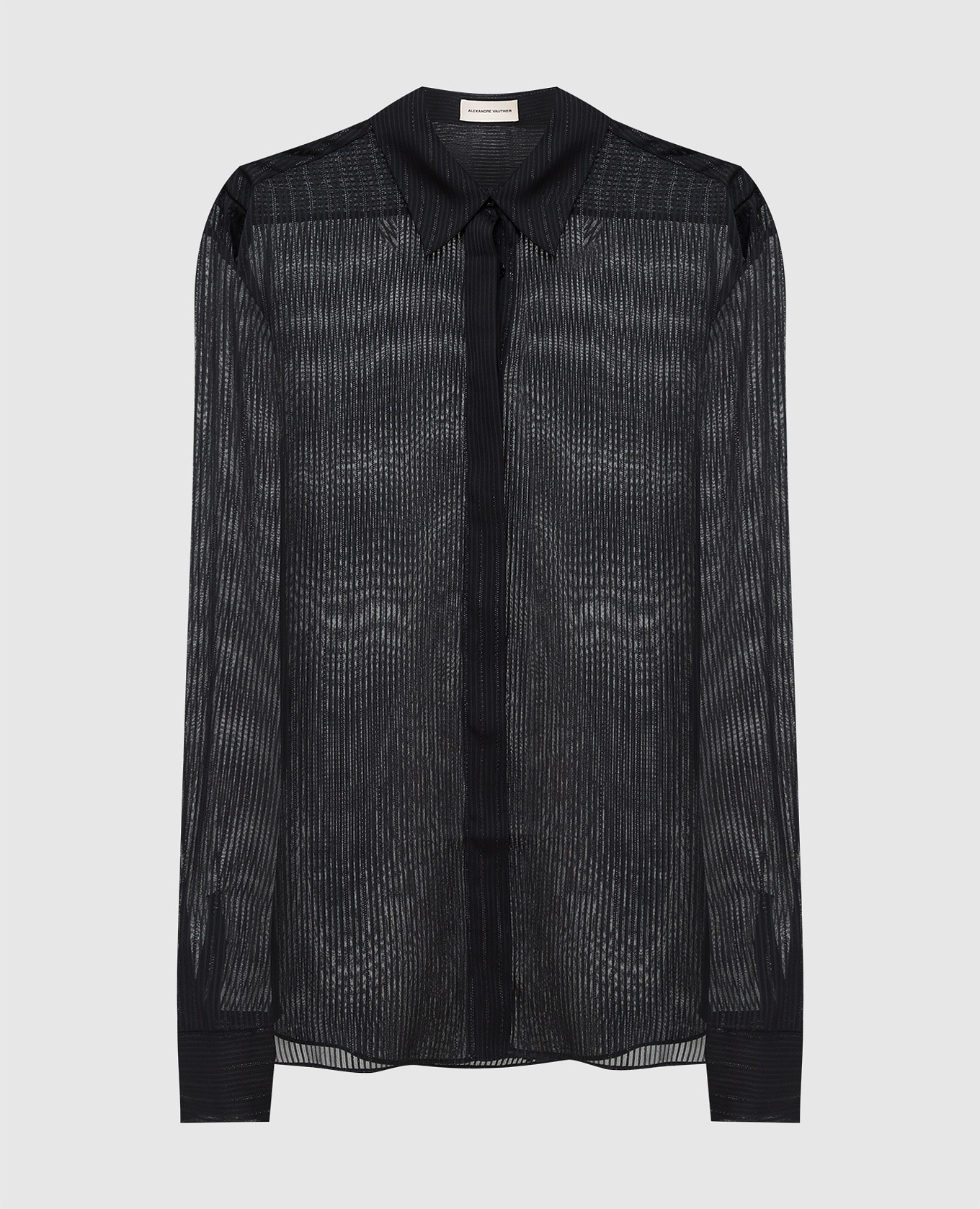 

Striped shirt with lurex ALEXANDRE VAUTHIER, Black