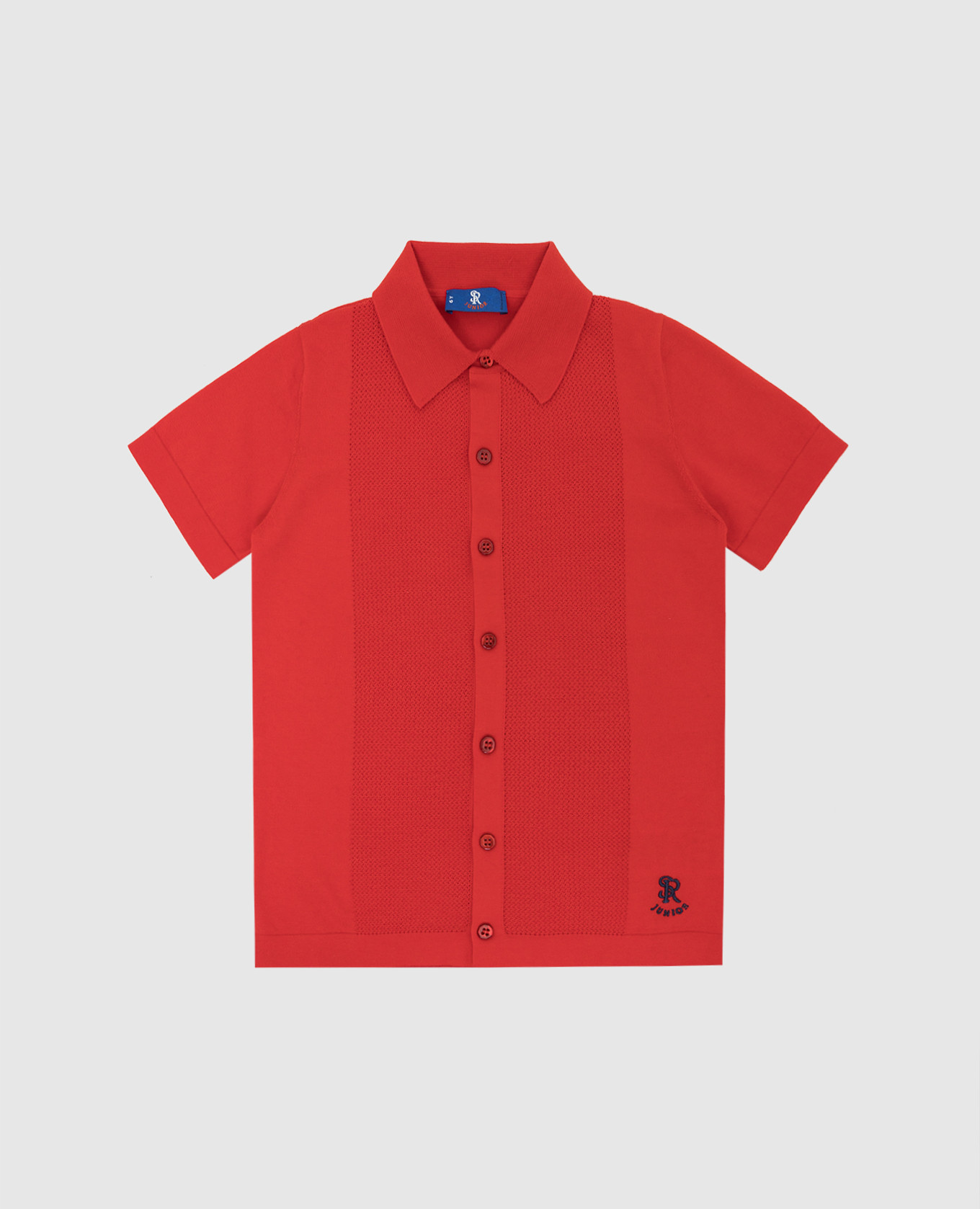 Children's red shirt with a pattern stefano ricci