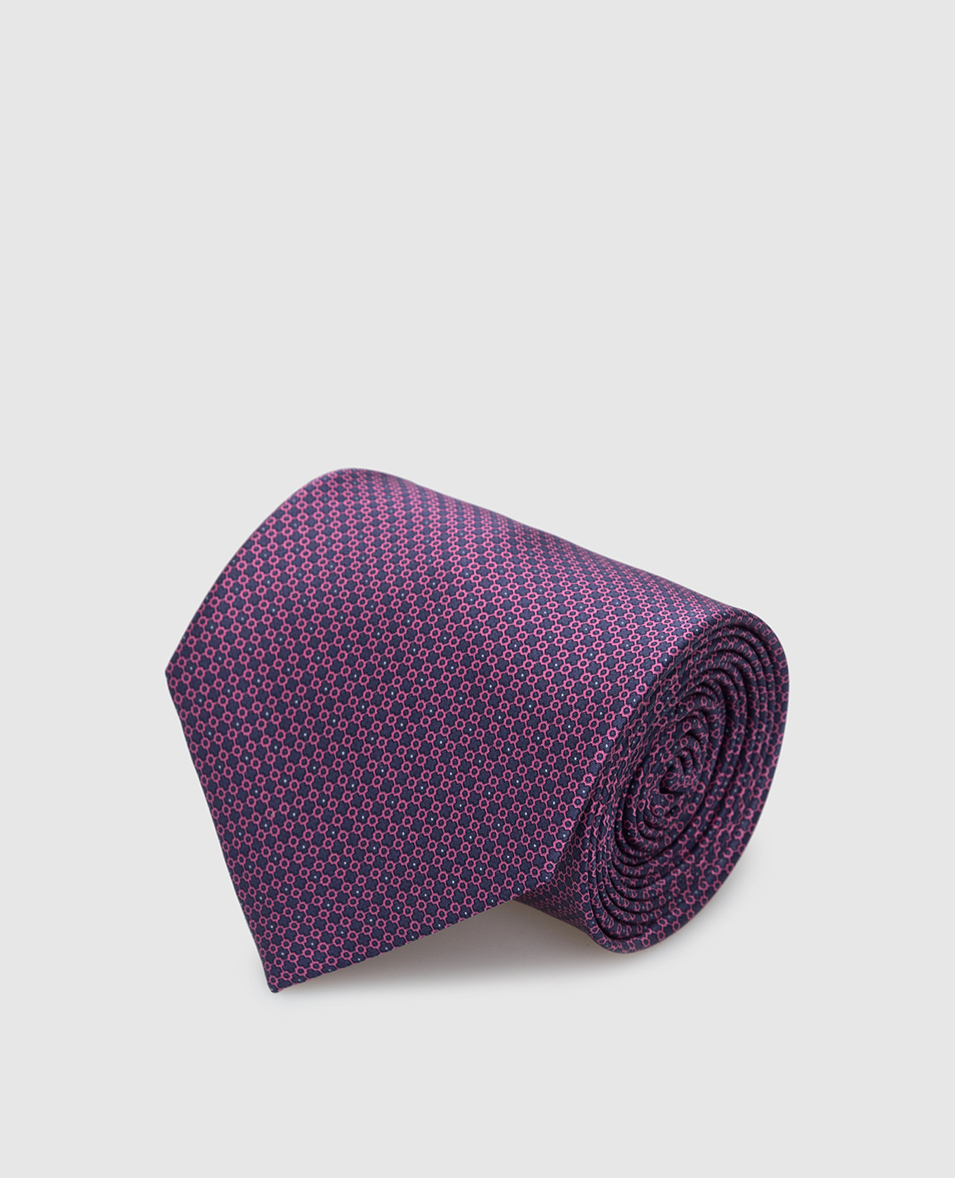 

Pink silk tie in pattern pattern Stefano Ricci