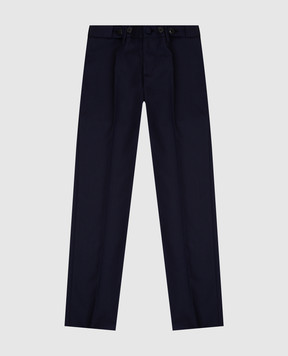 Stefano Ricci Children's dark blue wool trousers Y2T0950000160509