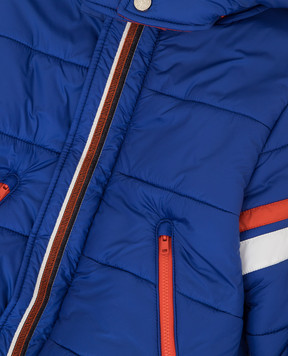 Stefano Ricci Children's blue jacket with contrasting inserts YAJ6S00020TENYL