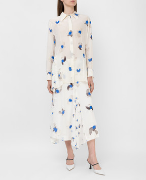 NINA RICCI Printed silk blouse 21ECTO011SE1358