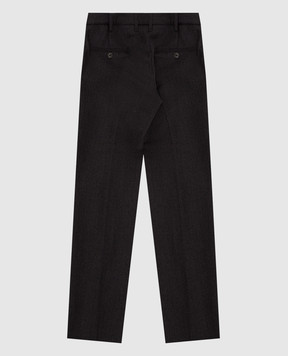 Stefano Ricci Children's dark gray wool trousers Y1T9000000W0018C