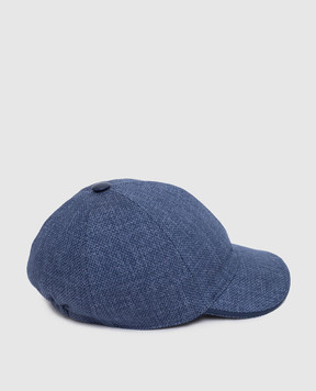 Stefano Ricci Children's cap in silk and cashmere with logo YVFP5190PHC5025