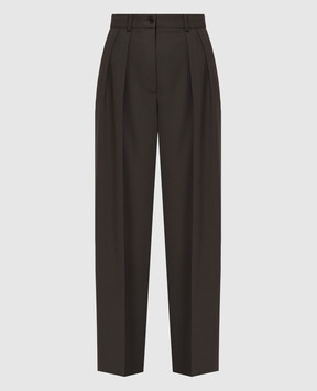 The Row Dark green wool trousers 5629W2036