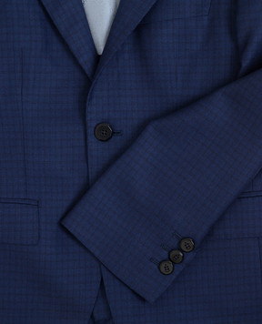 Stefano Ricci Checked wool and silk children's suit Y1SF732900CO02HC