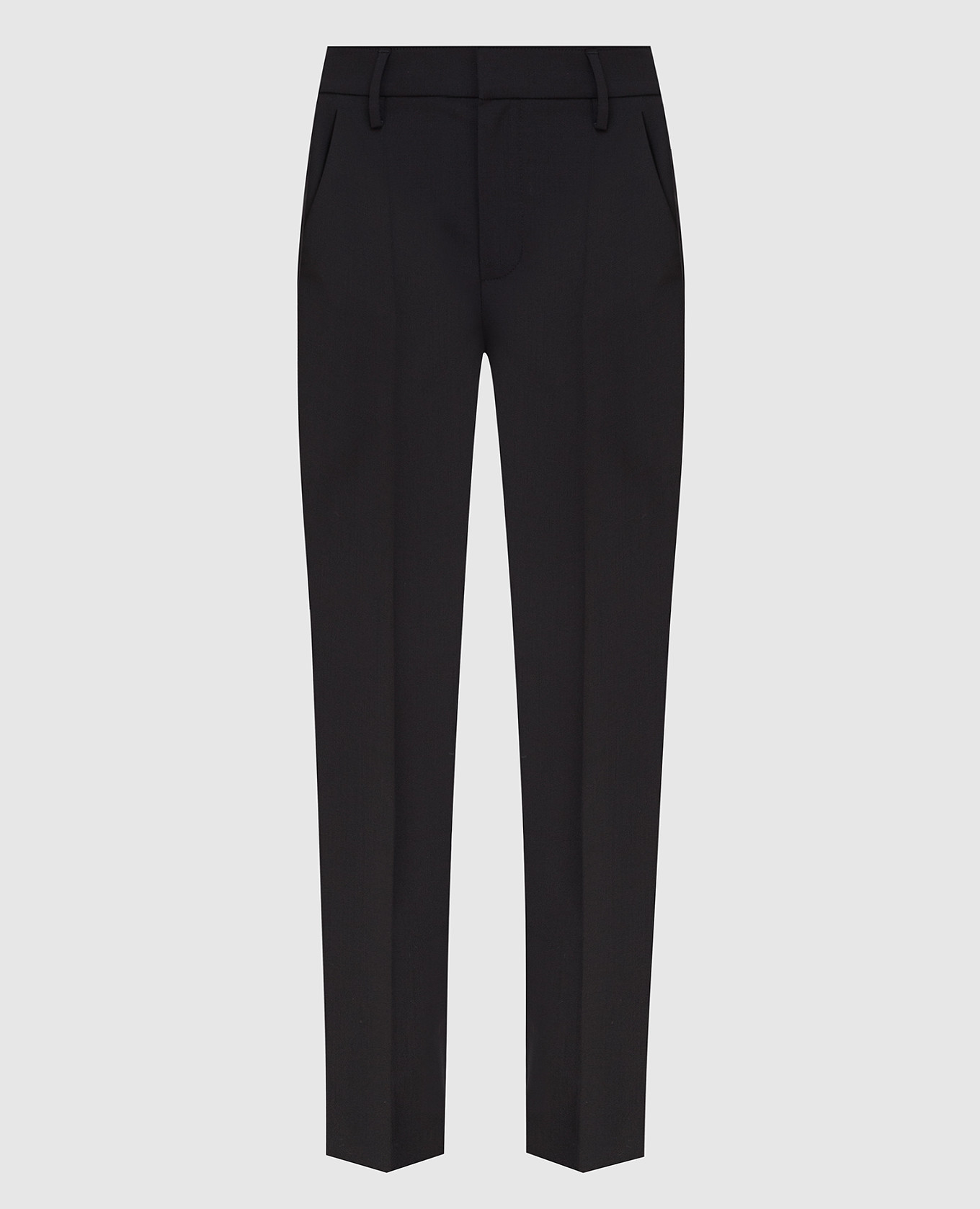 

Wool chinos Brunello Cucinelli, Black