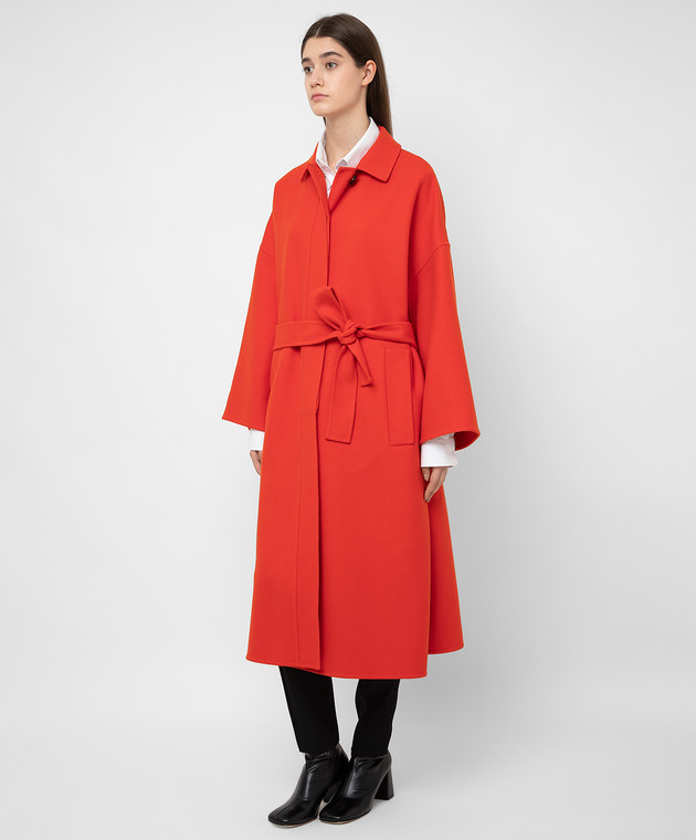 Jil Sander - Scarlet cashmere coat JSPT120685WT100503 - shop