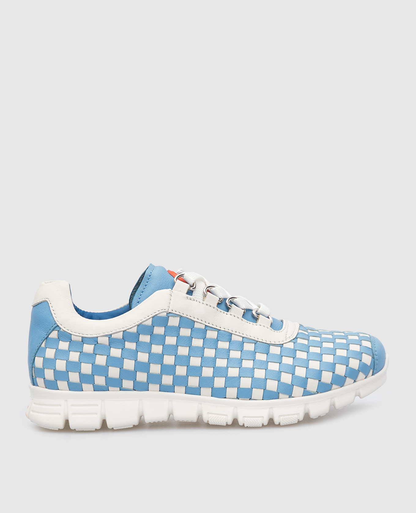 Children's woven leather sneakers stefano ricci