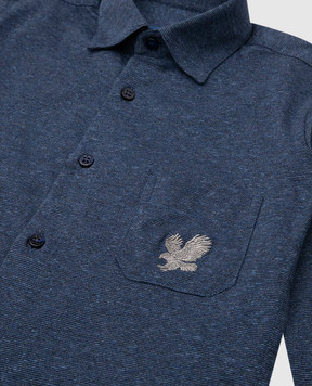 Stefano Ricci Children's shirt with an emblem YJ004114TE1801
