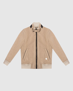 Stefano Ricci Children's beige cashmere jacket YUJ7400010C807