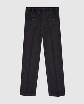 Stefano Ricci Children's dark gray wool trousers Y1T0900000W0018C