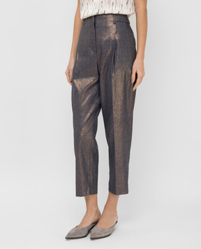 Peserico Navy blue pants P0458602783