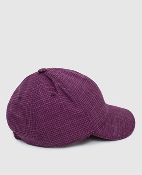 Stefano Ricci Children's purple cashmere and silk cap YVF5429HC4242