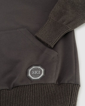 Stefano Ricci Children's hoodie with a patch YAK6S12GC1F6SA09