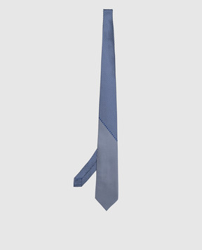 Stefano Ricci Navy blue patterned silk tie CXDD41072