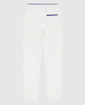 Stefano Ricci Monogram Baby White Joggers KY16014P3PY21105