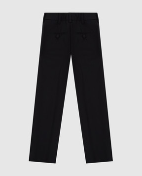 Stefano Ricci Children's black wool trousers Y2T9500000W609