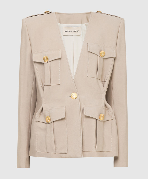 ジャケット ALEXANDRE VAUTHIER JACKET (221JA1553 OFFWHITE) Alexandre Vauthier Oversized Blazer in Off White | FWRD