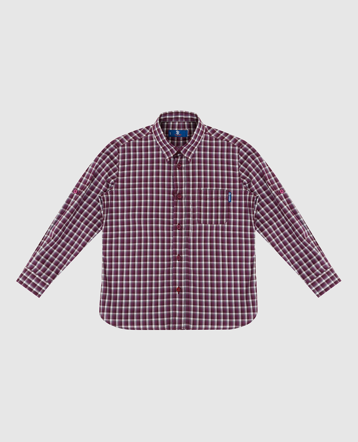 Children's purple plaid shirt stefano ricci