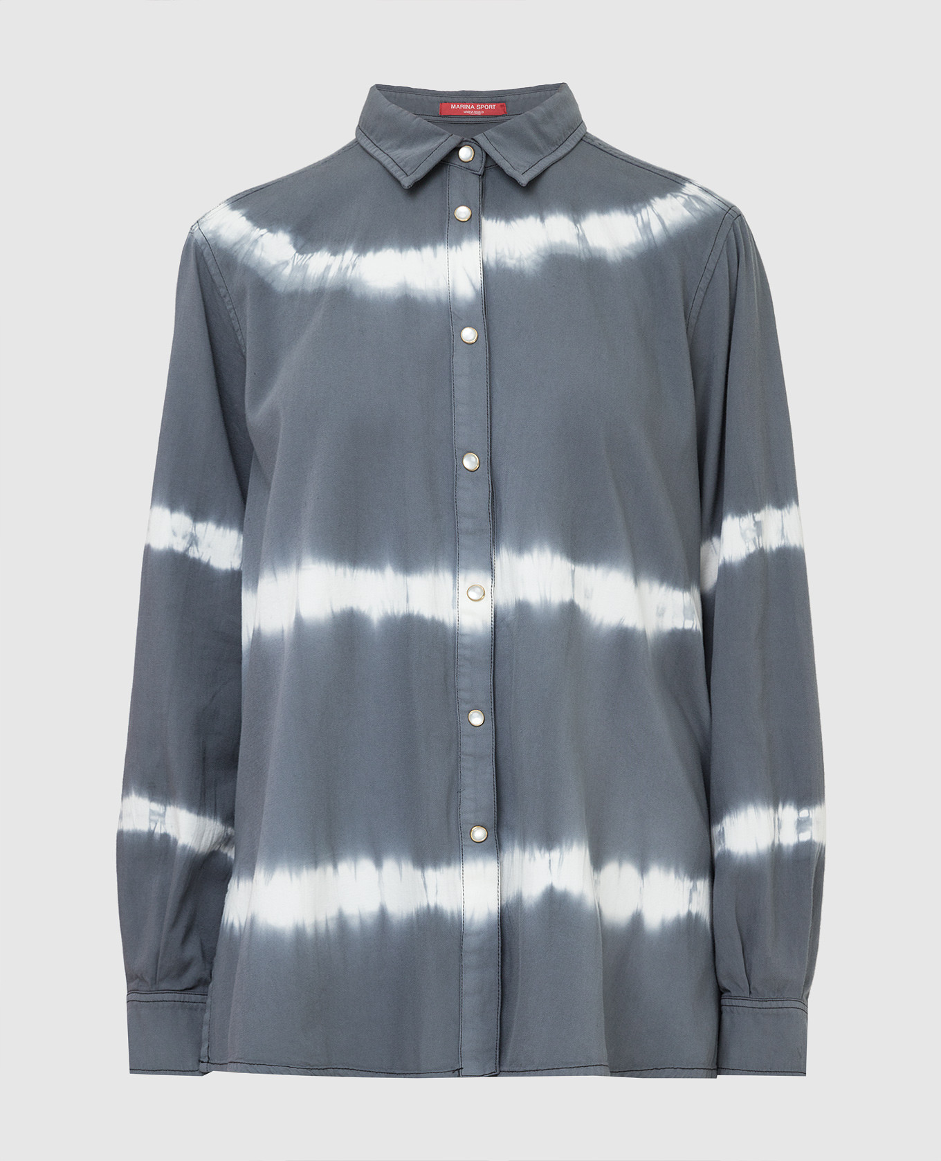 Tie-dye shirt with slits marina sport by marina rinaldi