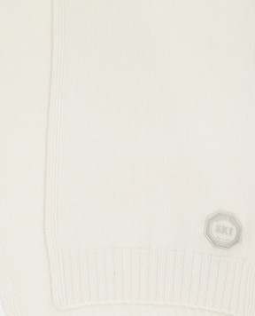 Stefano Ricci Children's light beige cashmere scarf YAK6S10SCIF6SA04