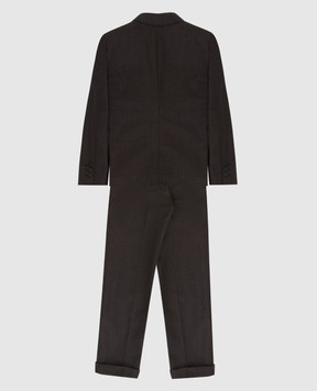 Stefano Ricci Checked wool suit for children Y1SF732900HC5348