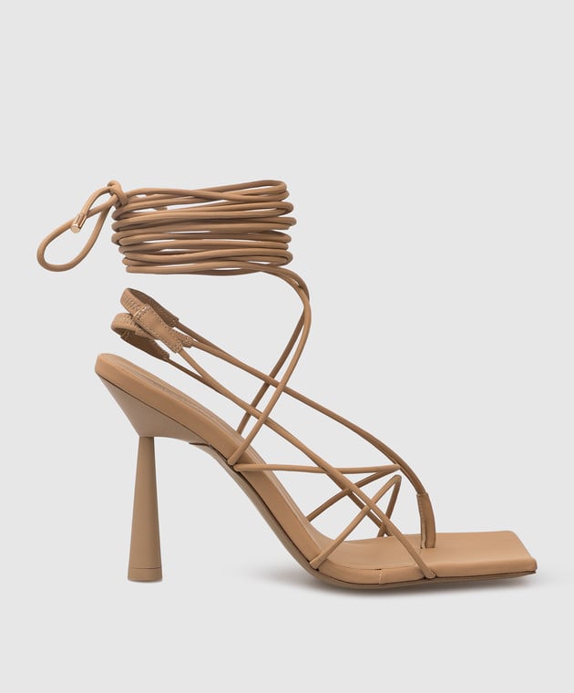 Gia Borghini - Rosie 6 Beige Leather Sandals ROSIE6R18 - buy with Czech  Republic delivery at Symbol