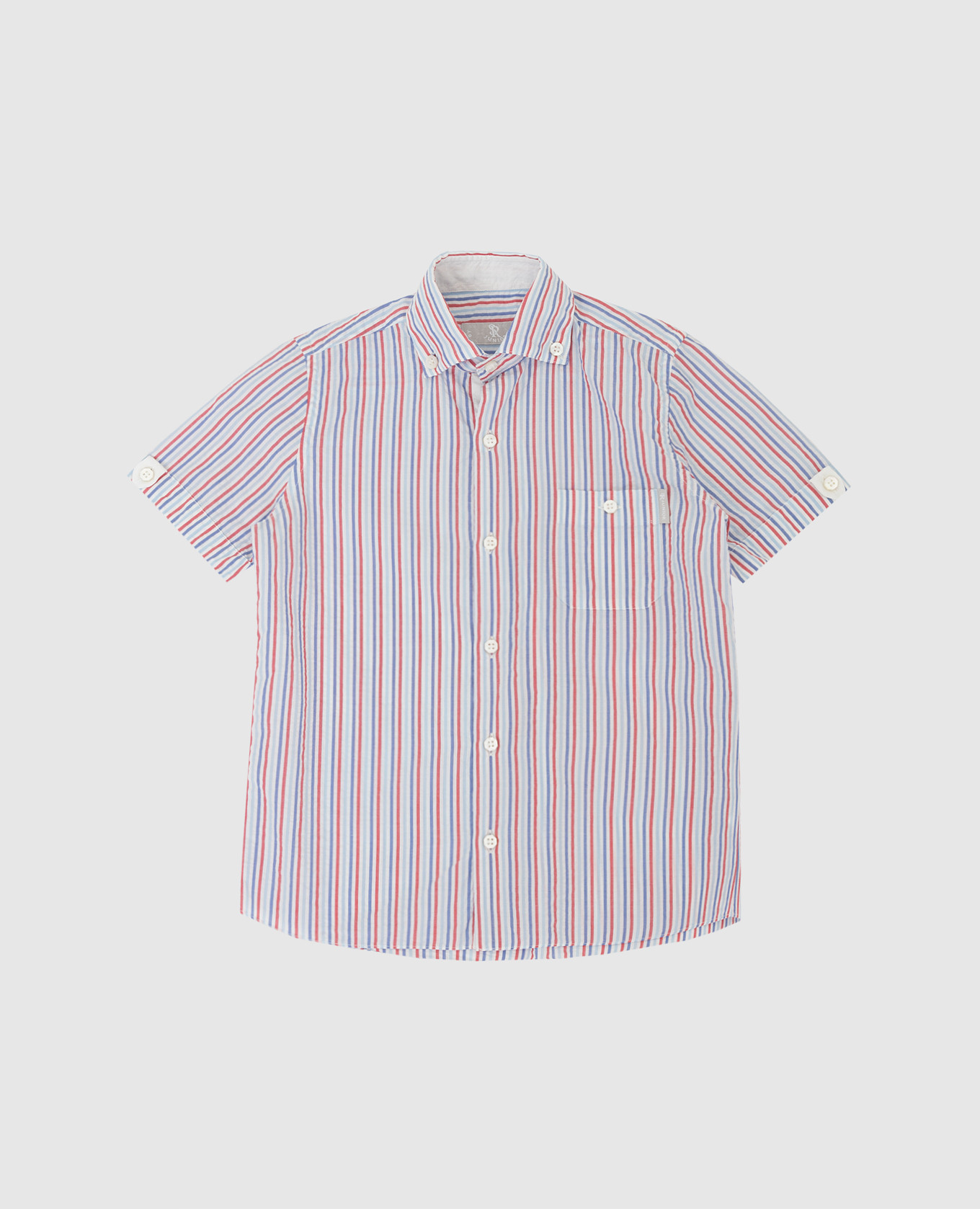 Children's light blue striped shirt stefano ricci