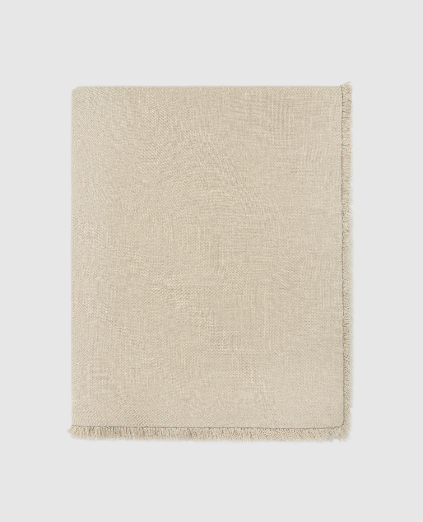 Beige linen tablecloth