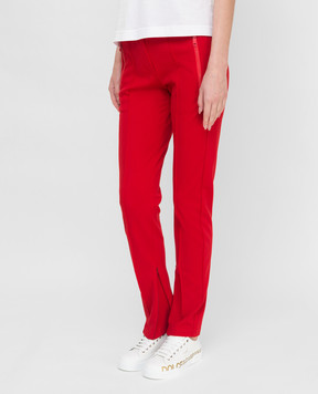 Dolce&Gabbana Red sweatpants with logo print FTB7KTGDO95