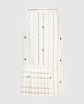 Max Mara Light beige silk skirt CIELO