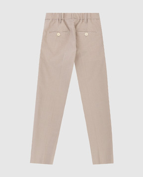 Stefano Ricci Checked wool trousers for children Y3T0950000160509