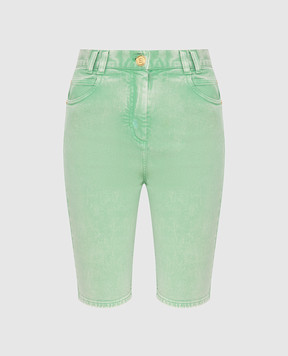 Balmain Green shorts VF15425D090