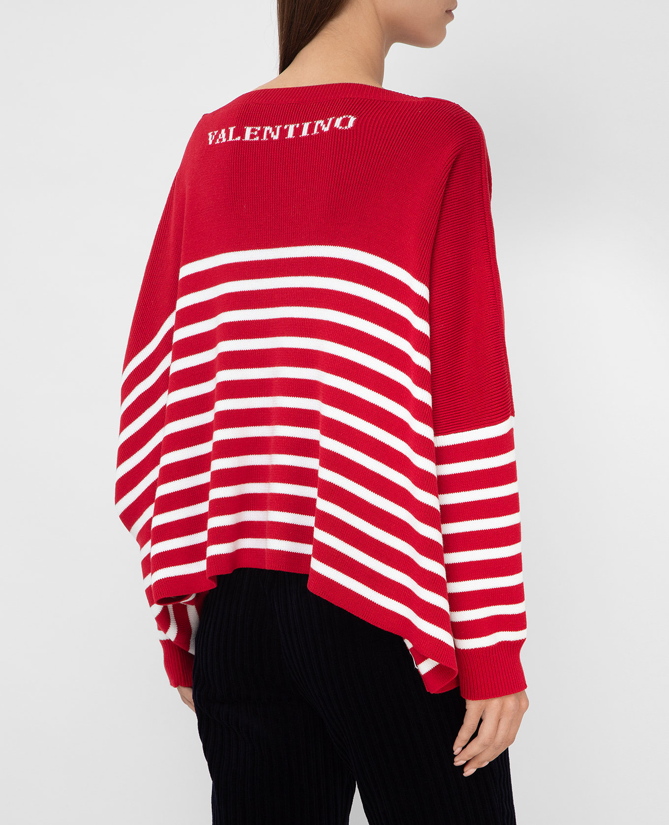 Striped jumper with logo pattern Valentino 4