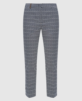 Peserico Trousers with geometric pattern P0470700906