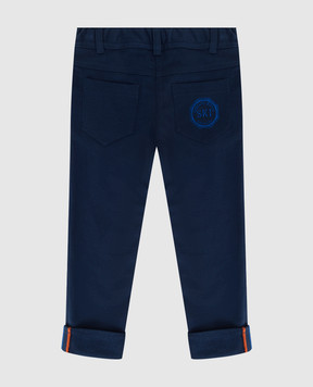 Stefano Ricci Children's trousers with embroidery YAT6S00020NORWIC