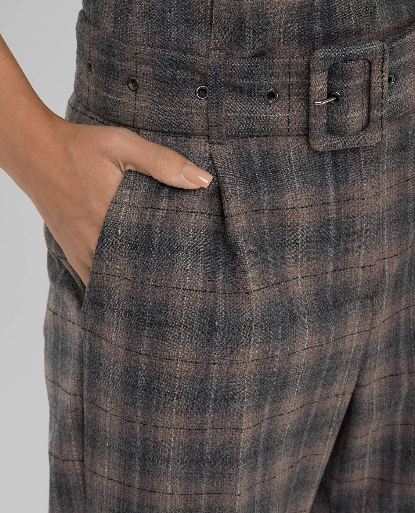Checked wool trousers Peserico 5