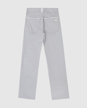Stefano Ricci Children's light gray trousers YUT8200050BAR019