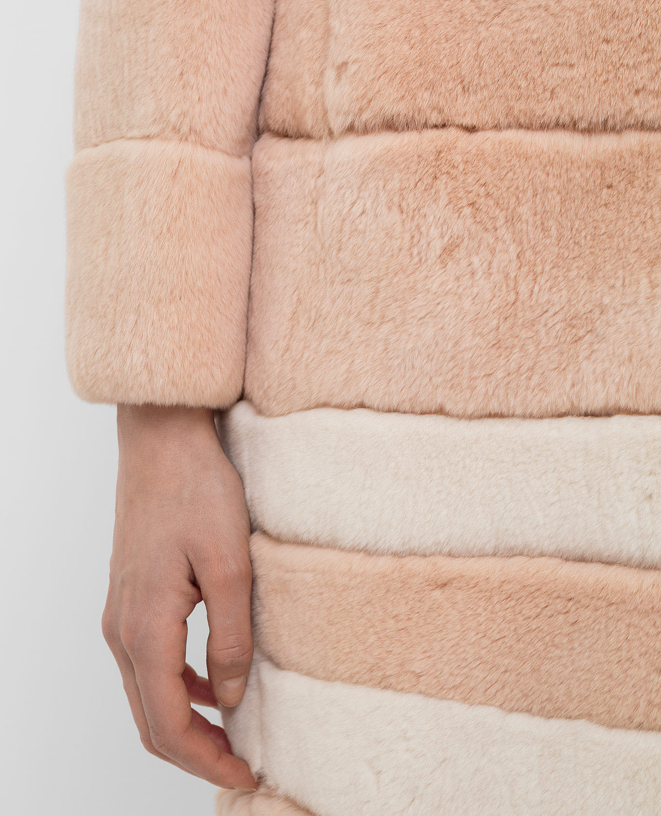 

Rabbit fur coat Giuliana Teso, Orange