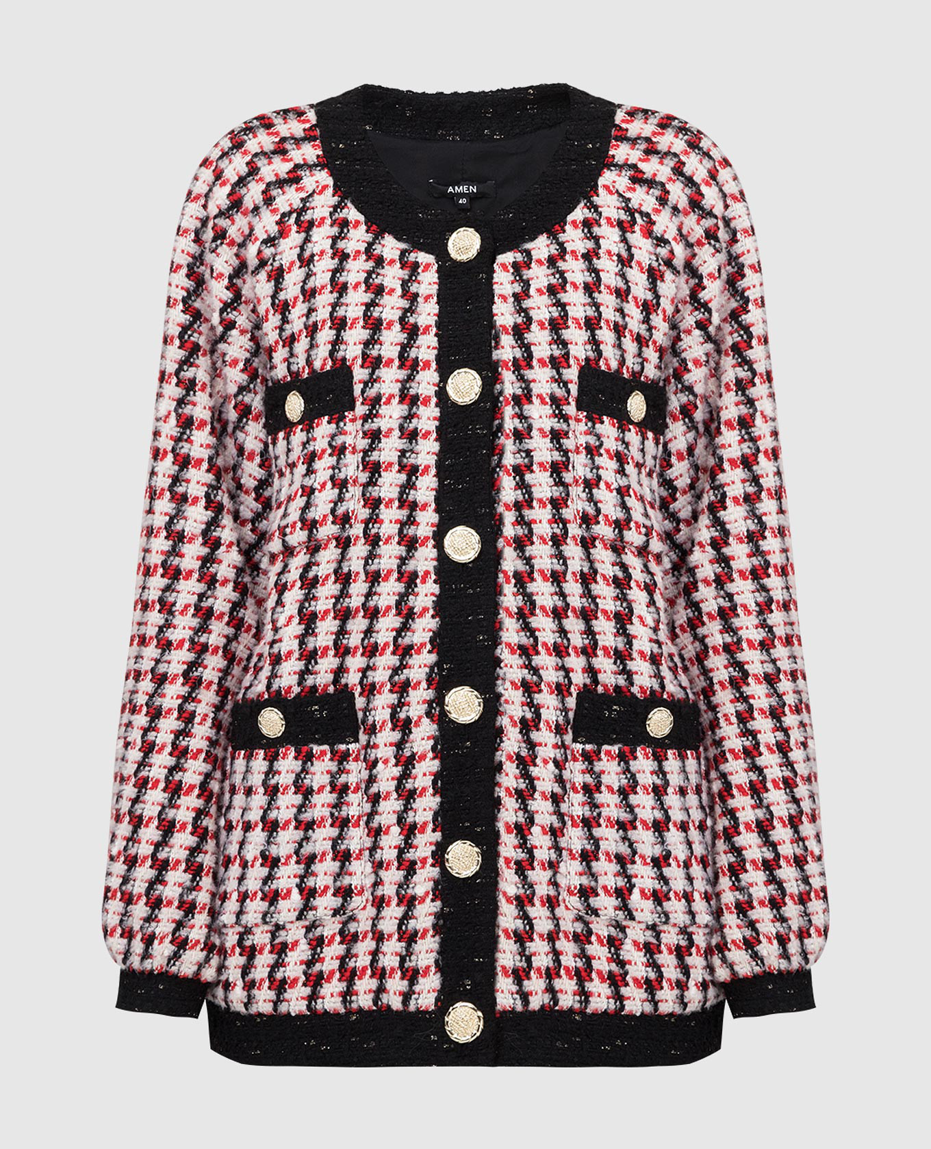 

Patterned cardigan Amen, White